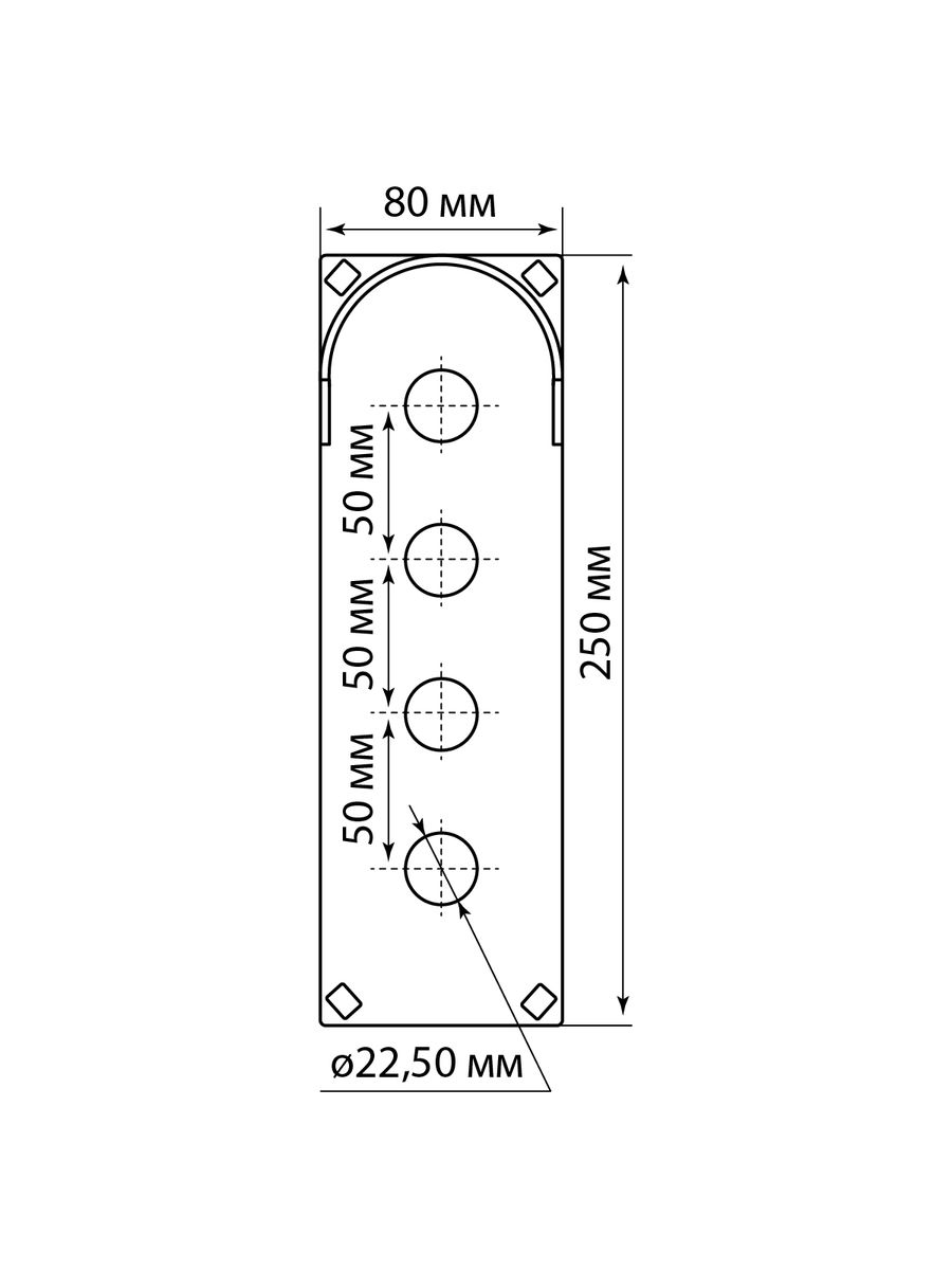 Корпус кнопки КП104 SQ0705-0014