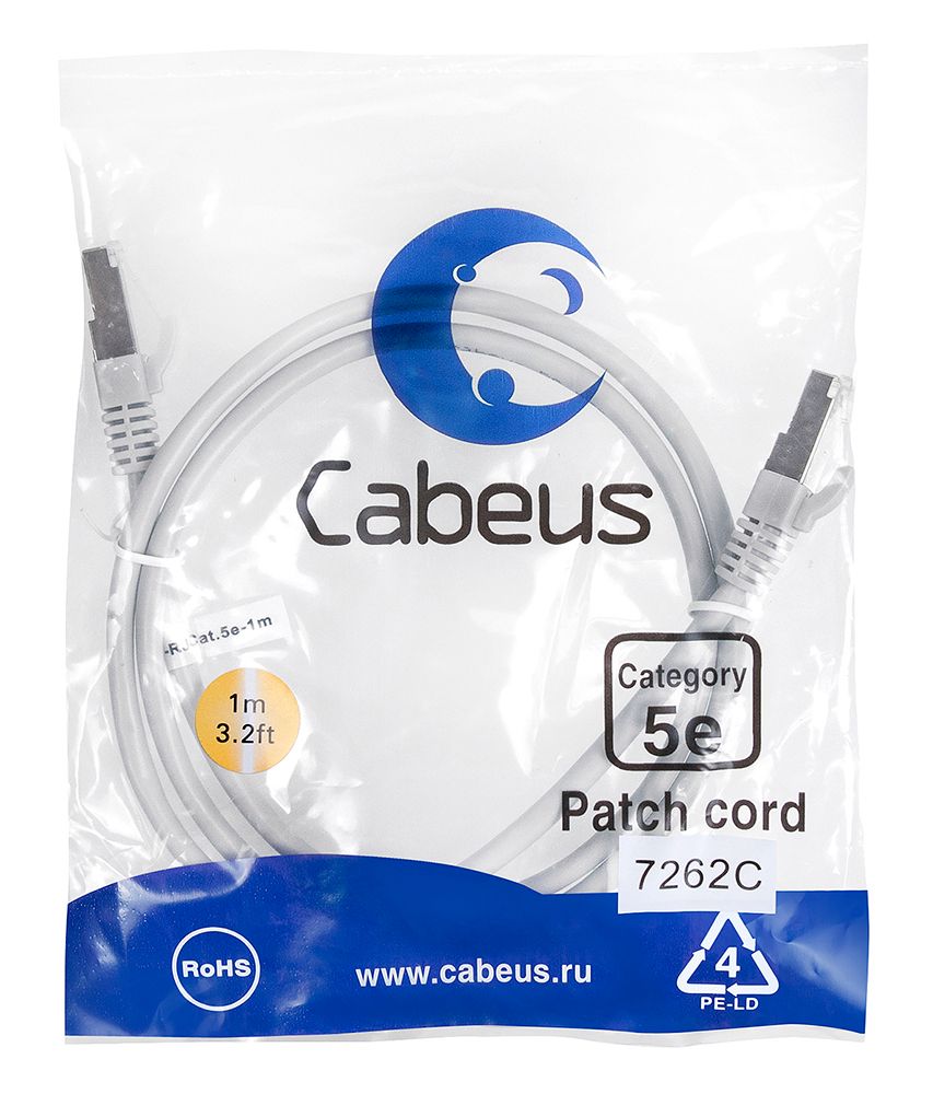 Патч-корд PC-FTP-RJ45-Cat.5e-1m 7262c