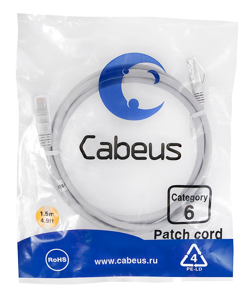 Патч-корд PC-UTP-RJ45-Cat.6-1.5m 7273c