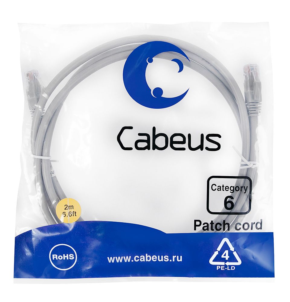 Патч-корд PC-UTP-RJ45-Cat.6-2m 7268c