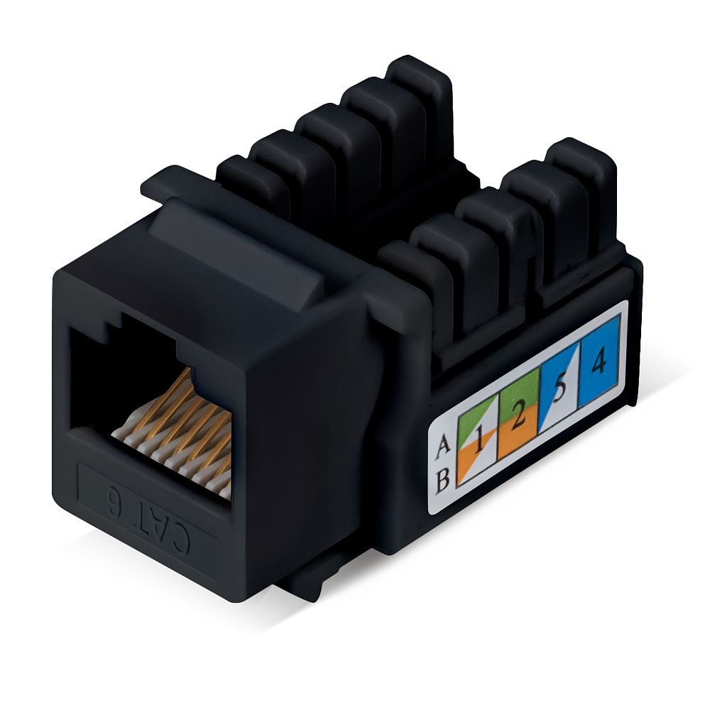 Модуль коммутационный KJ-RJ45-Cat.6-90-BK 9483c