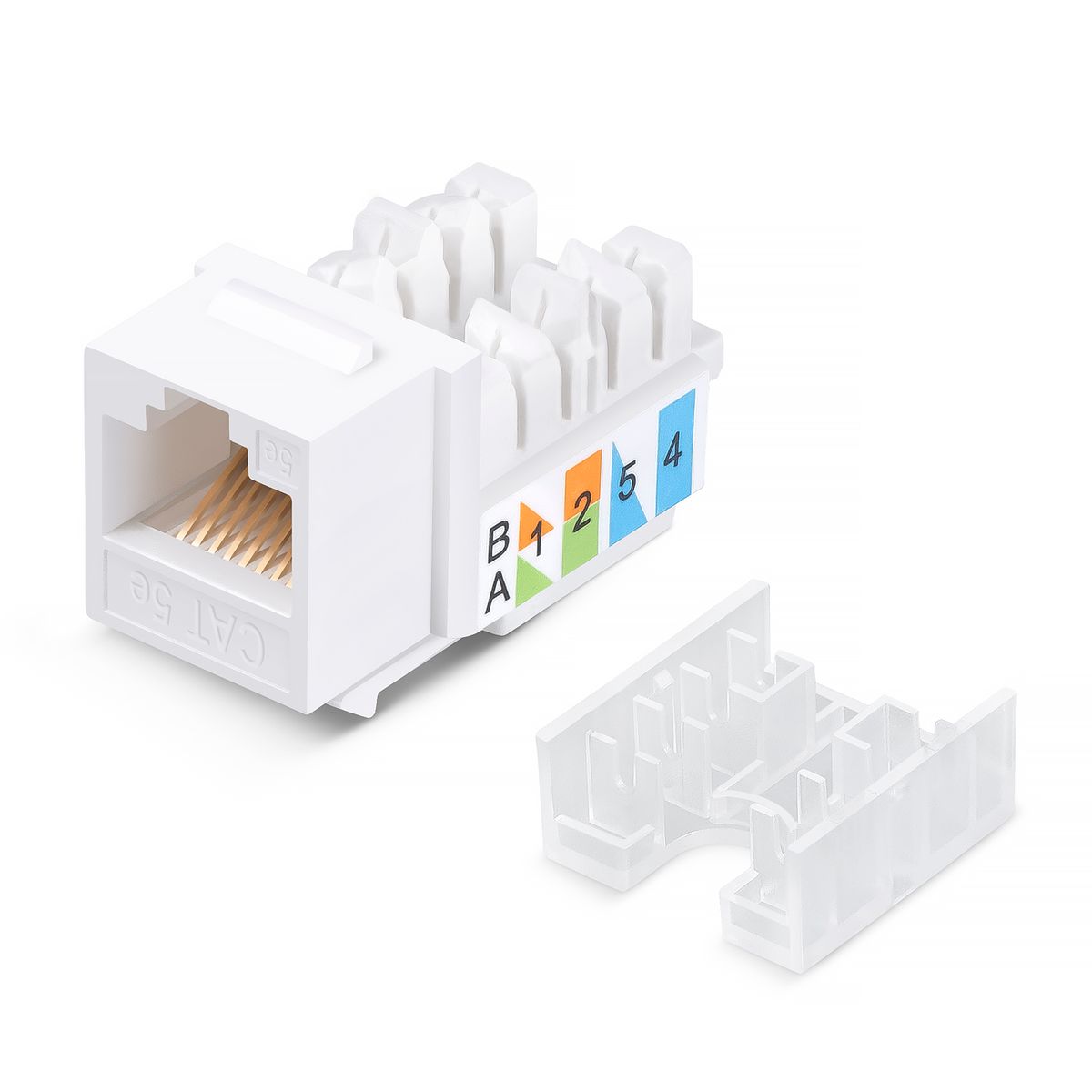 Модуль коммутационный KJ-RJ45-Cat.5e-90-SW 10100c
