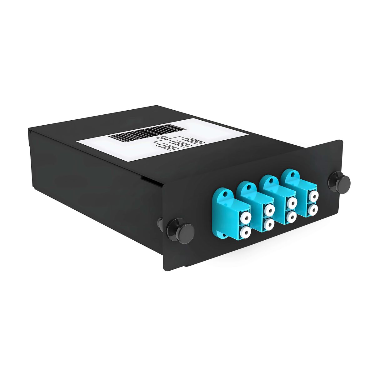 Кассета оптическая FO-OM3-1x8MPO(m)/U-8xLC/U-А-BK 11988c