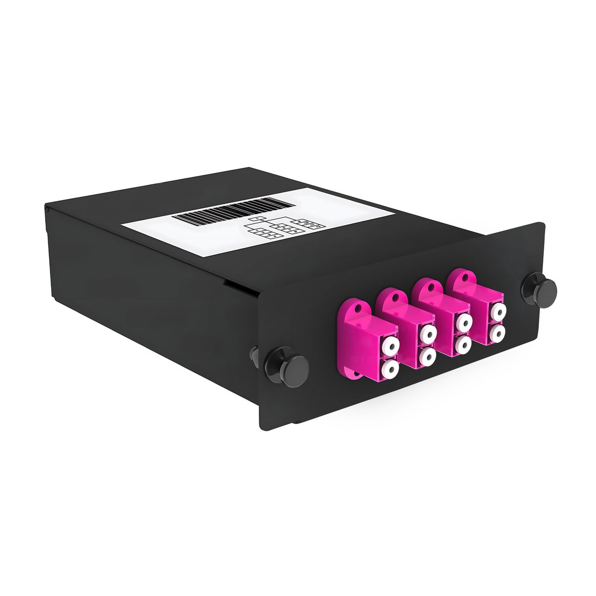 Кассета оптическая FO-OM4-1x8MPO(m)/U-8xLC/U-А-BK 11992c