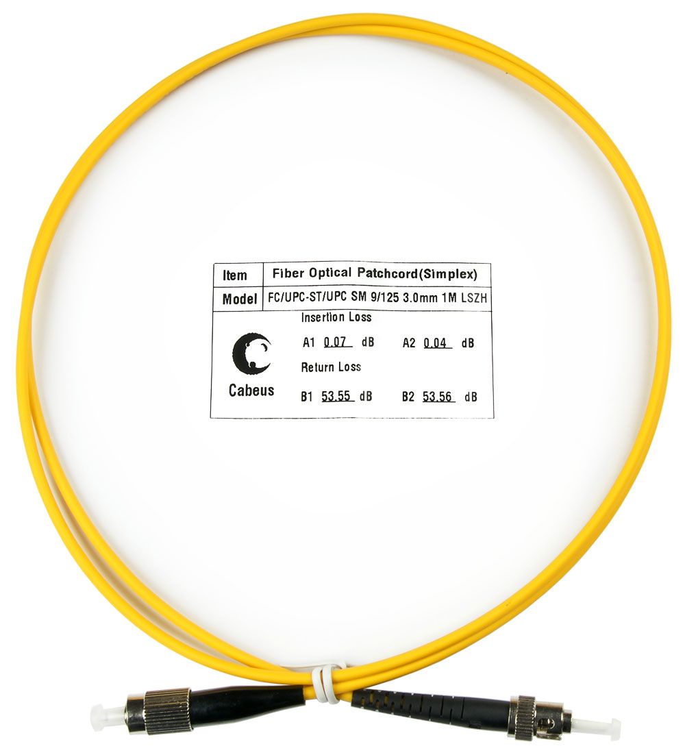 Патч-корд оптический FOP(s)-9-FC-ST-1m 7504c