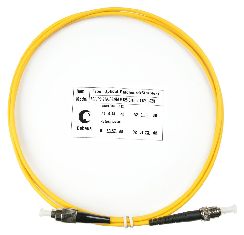 Патч-корд оптический FOP(s)-9-FC-ST-1,5m 7503c