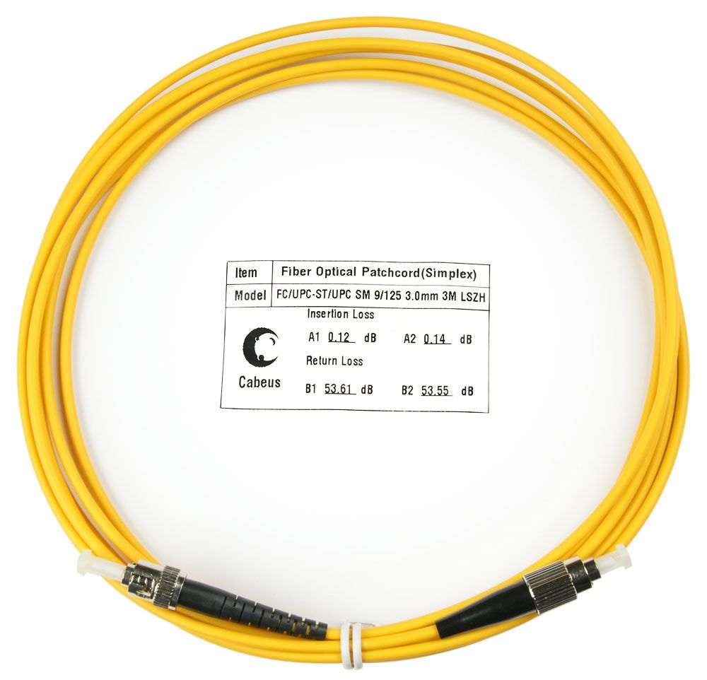 Патч-корд оптический FOP(s)-9-FC-ST-3m 7506c