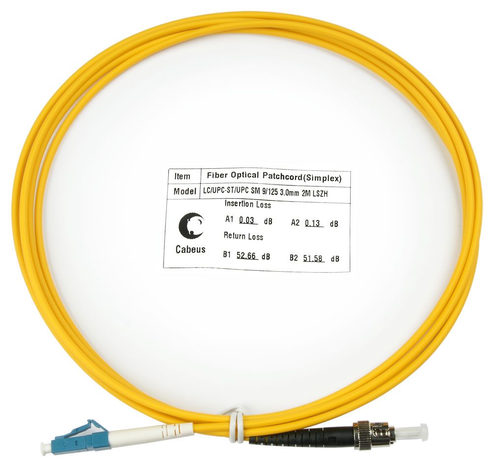 Патч-корд оптический FOP(s)-9-LC-ST-2m 7529c