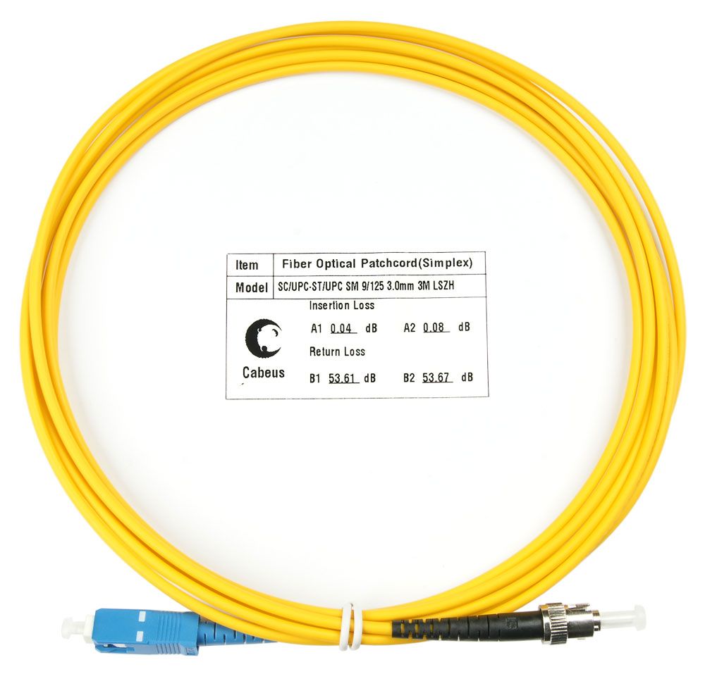 Патч-корд оптический FOP(s)-9-SC-ST-3m 7549c