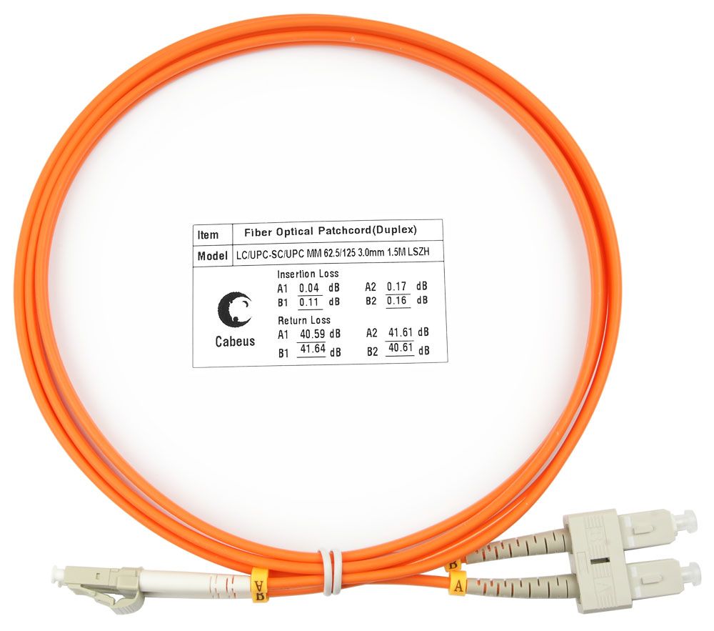 Патч-корд оптический FOP-62-LC-SC-1,5m 7606c
