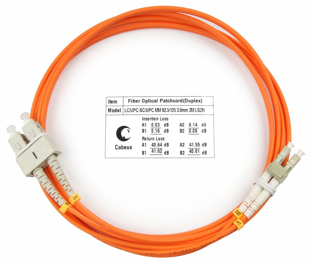 Патч-корд оптический FOP-62-LC-SC-2m 7609c