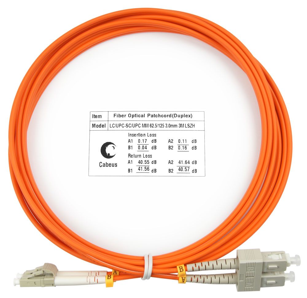 Патч-корд оптический FOP-62-LC-SC-3m 7610c