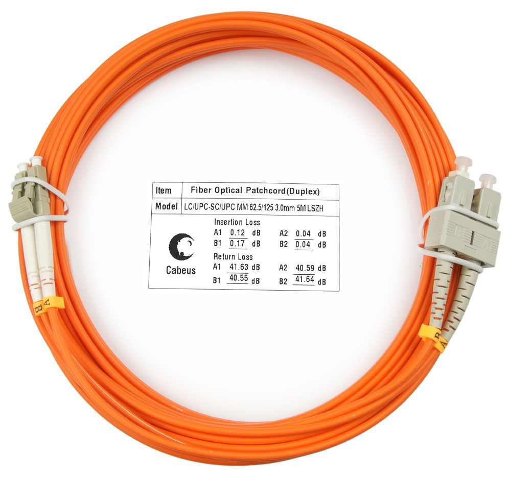Патч-корд оптический FOP-62-LC-SC-7m 8422c