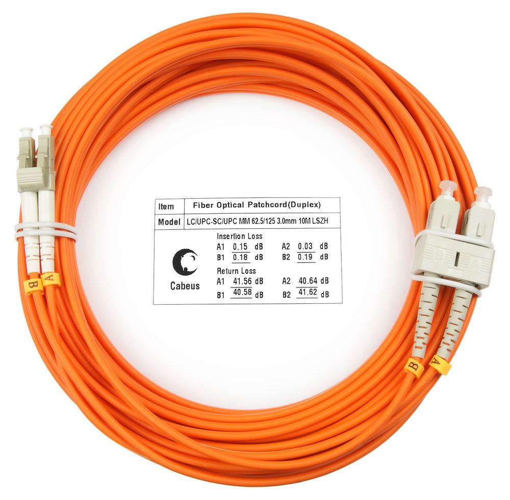 Патч-корд оптический FOP-62-LC-SC-15m 8423c