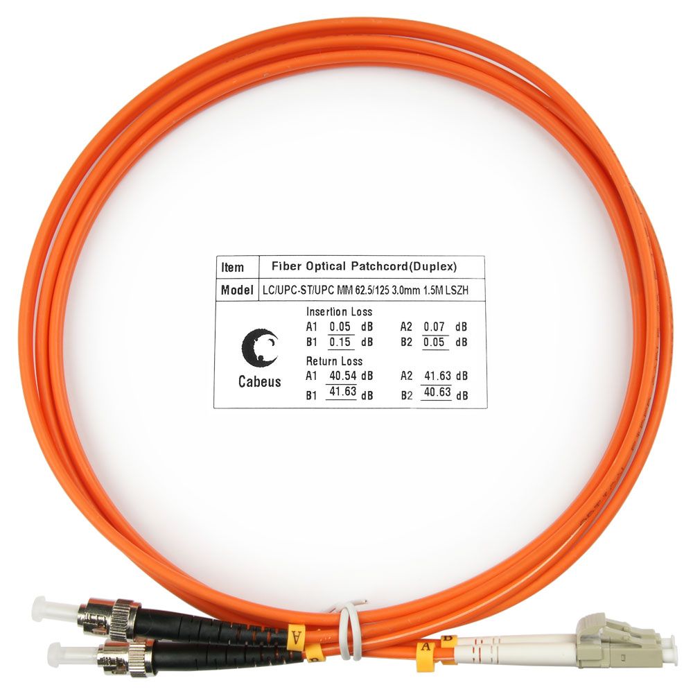 Патч-корд оптический FOP-62-LC-ST-1,5m 7612c