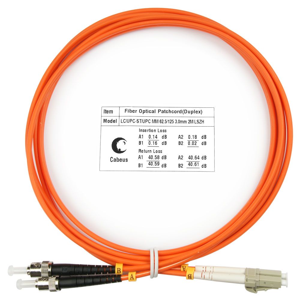 Патч-корд оптический FOP-62-LC-ST-2m 7615c