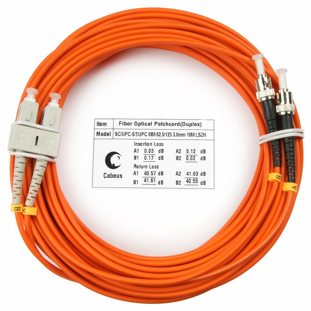 Патч-корд оптический FOP-62-SC-ST-10m 7627c