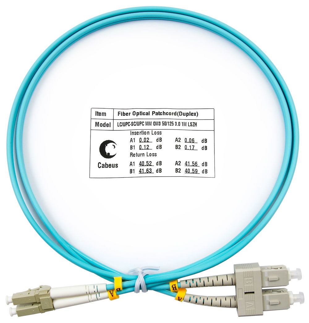 Патч-корд оптический FOP-50-LC-SC-1m 7348c