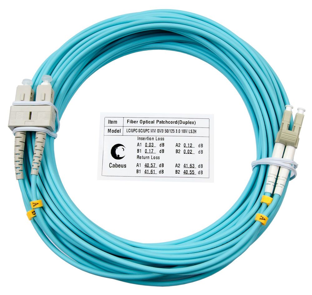 Патч-корд оптический FOP-50-LC-SC-15m 8472c