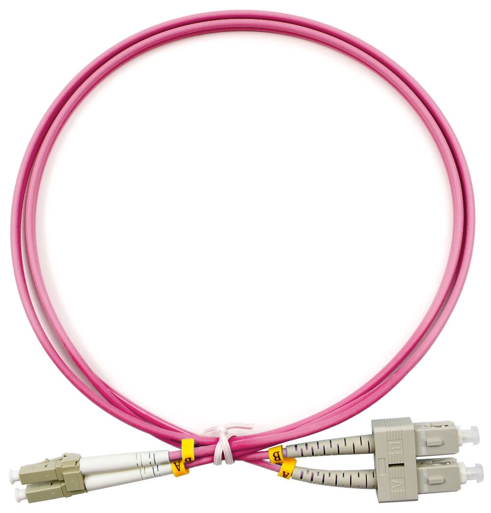 Патч-корд оптический FOP-50-OM4-LC-SC-1m 9140c