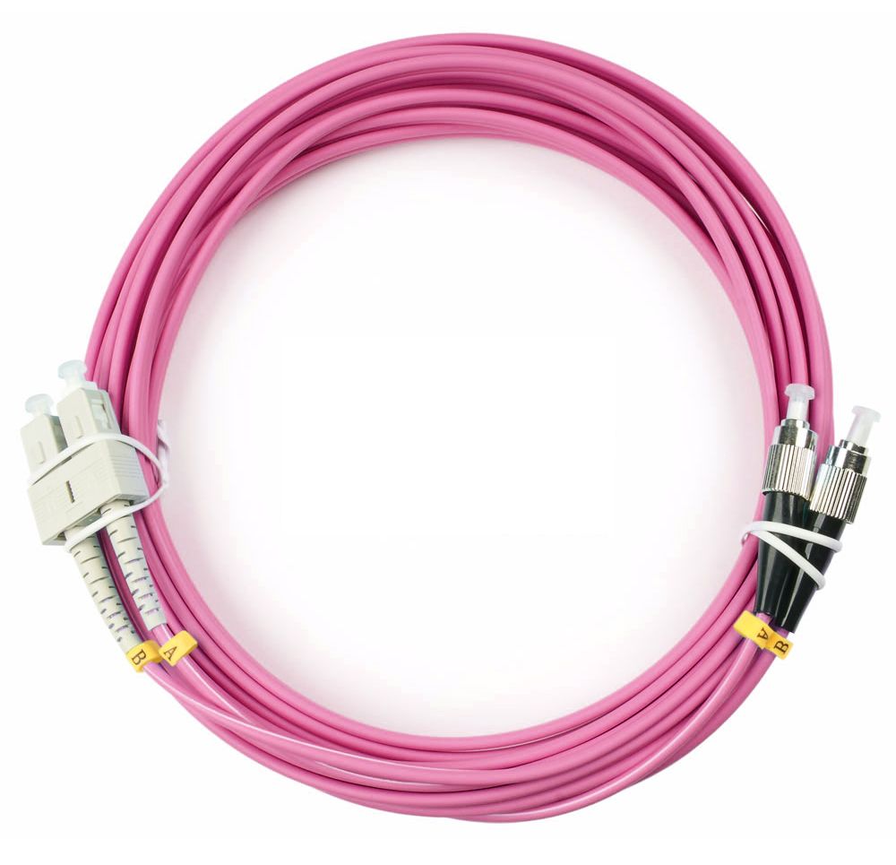 Патч-корд оптический FOP-50-OM4-SC-FC-10m 9116c