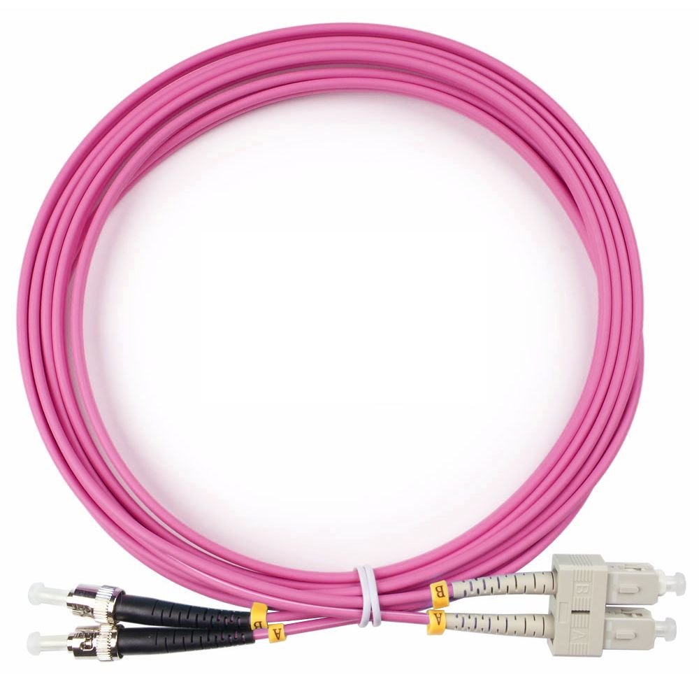Патч-корд оптический FOP-50-OM4-SC-ST-3m 9123c