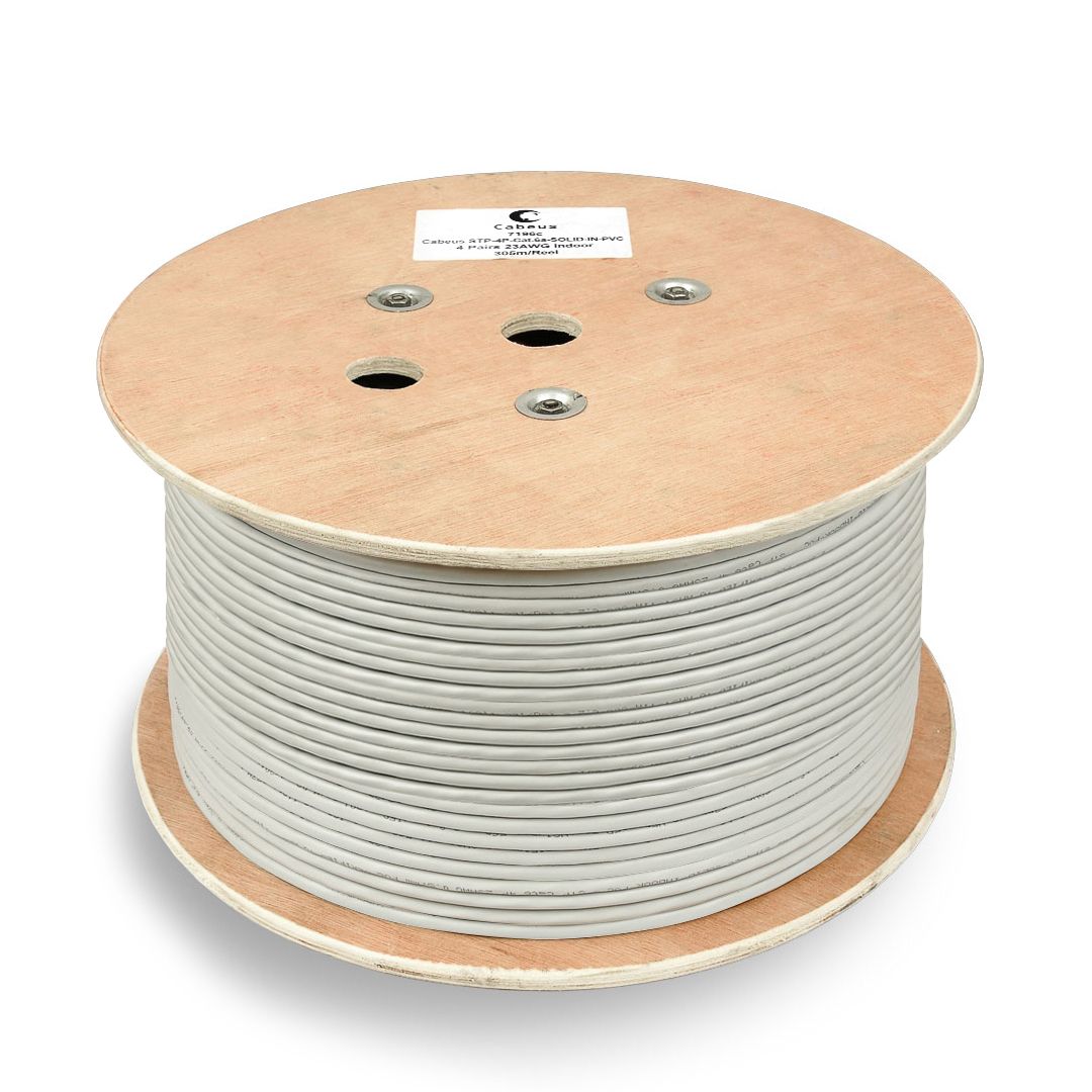 Кабель витая пара UTP-4P-Cat.6a-SOLID-PVC-GY-100 11373c-5