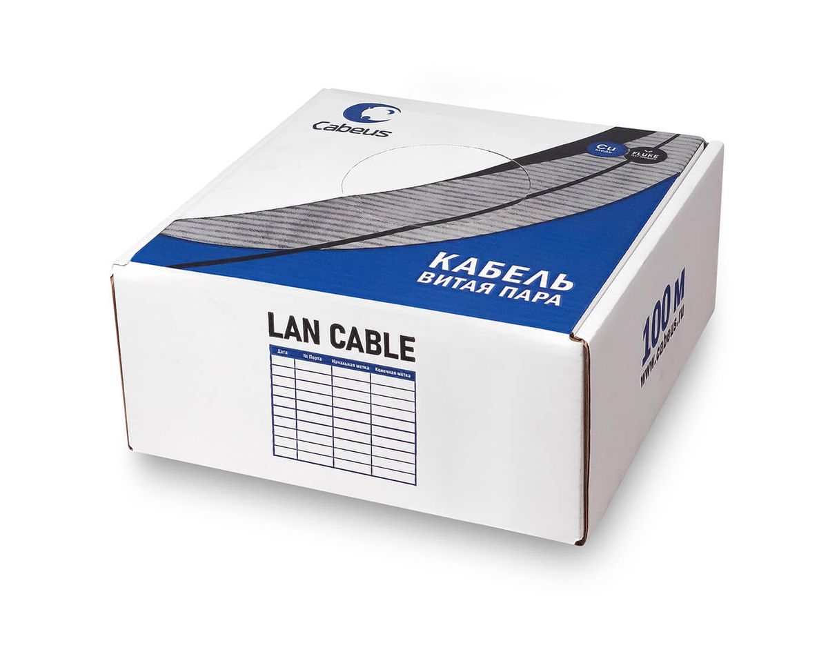 Кабель витая пара FTP-4P-Cat.5e-SOLID-LSLTx-GY-100 11791c-5