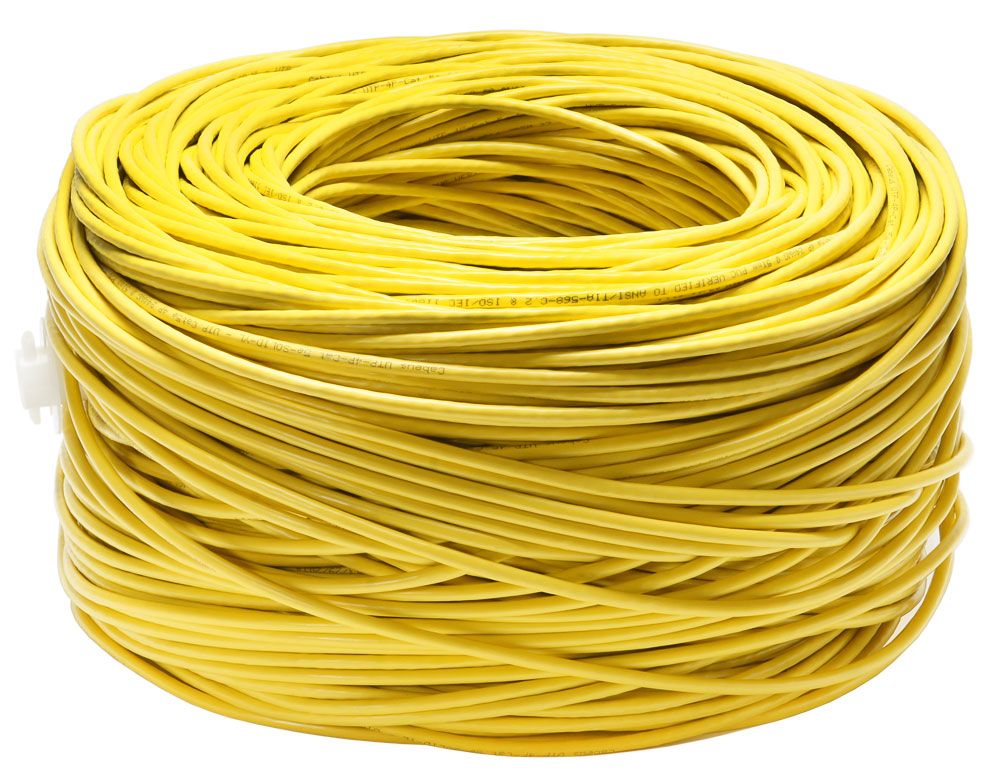 Кабель витая пара UTP-4P-Cat.5e-SOLID-YL 7251c-2