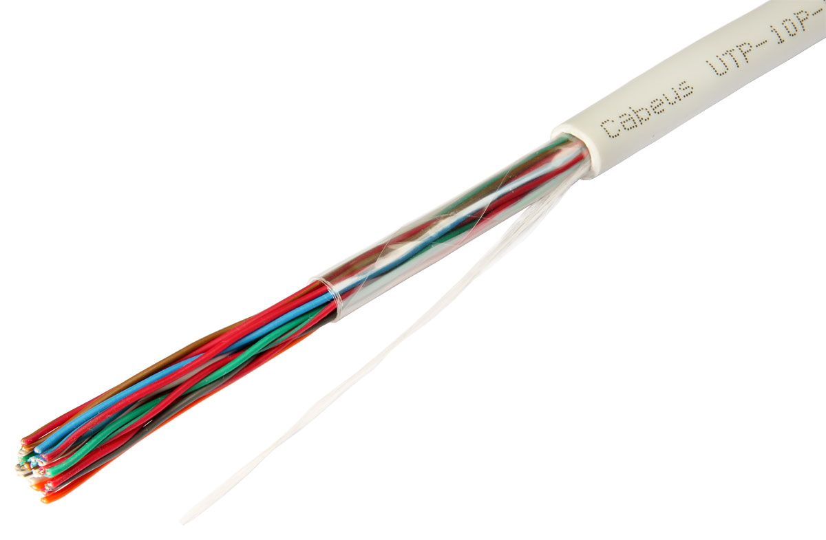 Кабель витая пара UTP-10P-Cat.3-IN 7274c