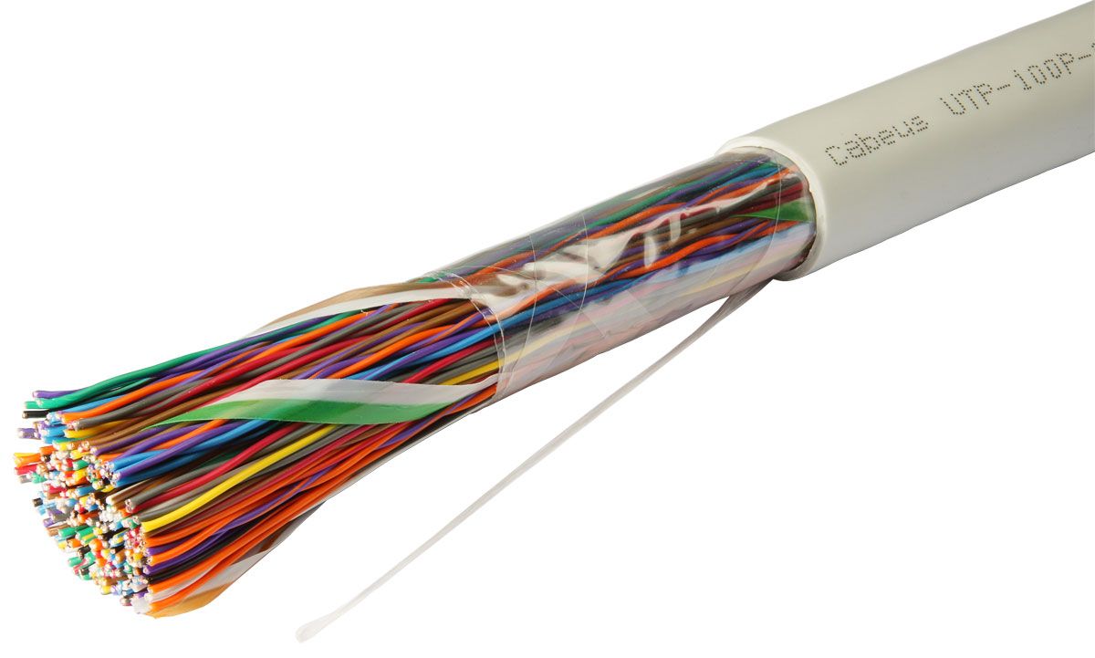 Кабель витая пара UTP-100P-Cat.3-IN 7284c