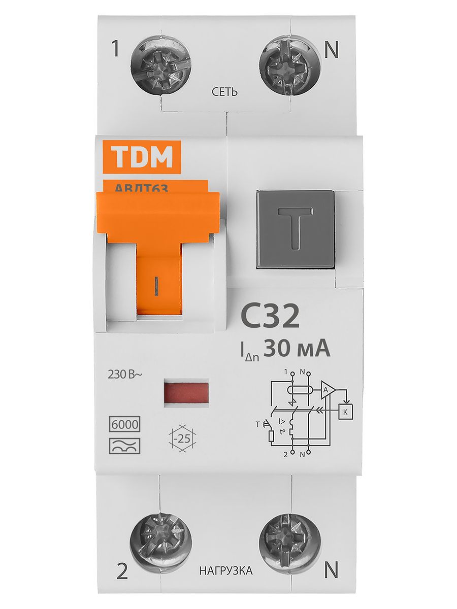 Выключатель автоматический дифференциальный  SQ0202-0005