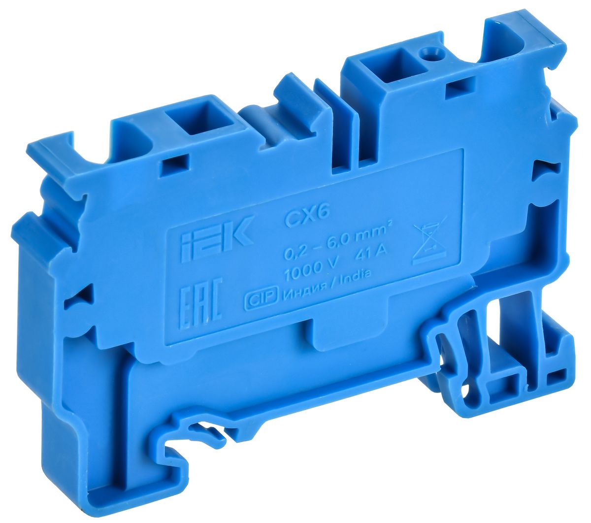 Клемма пружинная CX6 BU AF-CT40-00-K07-006