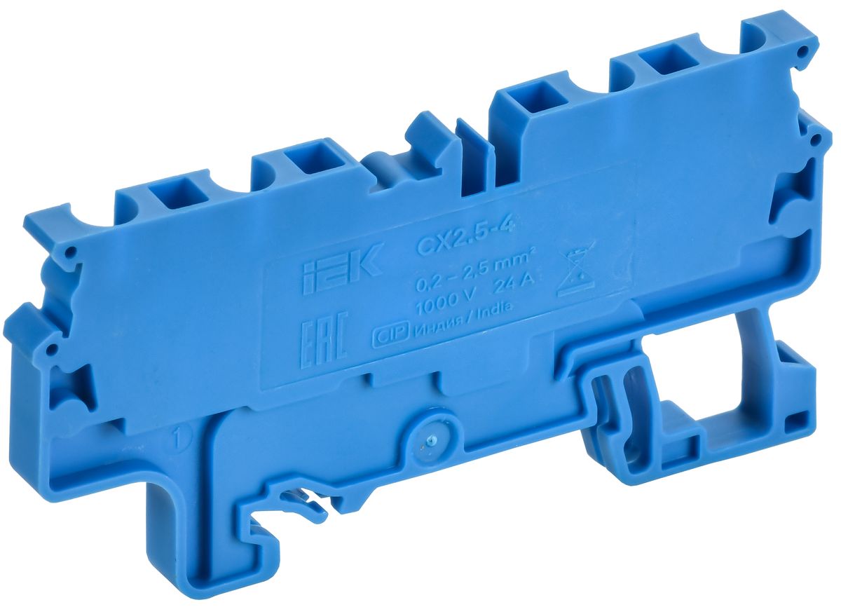 Клемма пружинная CX2.5-4 BU AF-CT40-00-4-K07-002