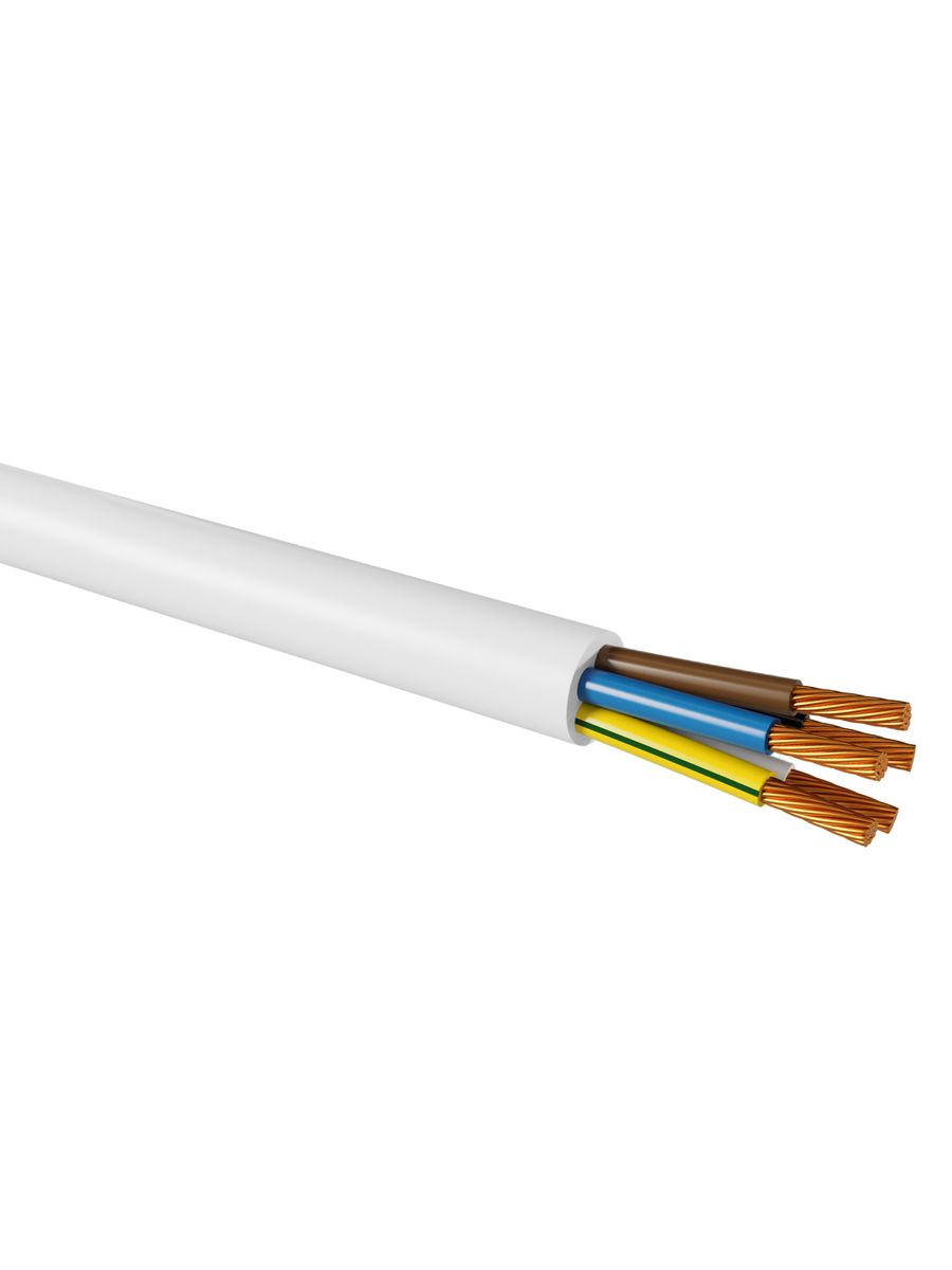 Провод Провод ПВС 5х2,5 ГОСТ, белый TDM SQ0118-1043