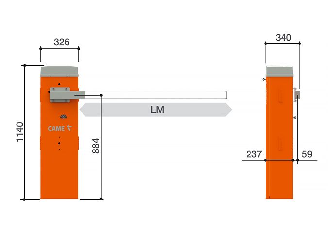 Комплект шлагбаума GARD LT GLT4 KIT