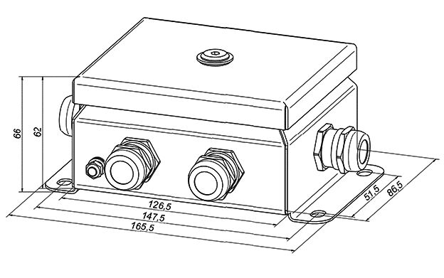 Коробка монтажная КМ-О (12к)-IP66 0812 