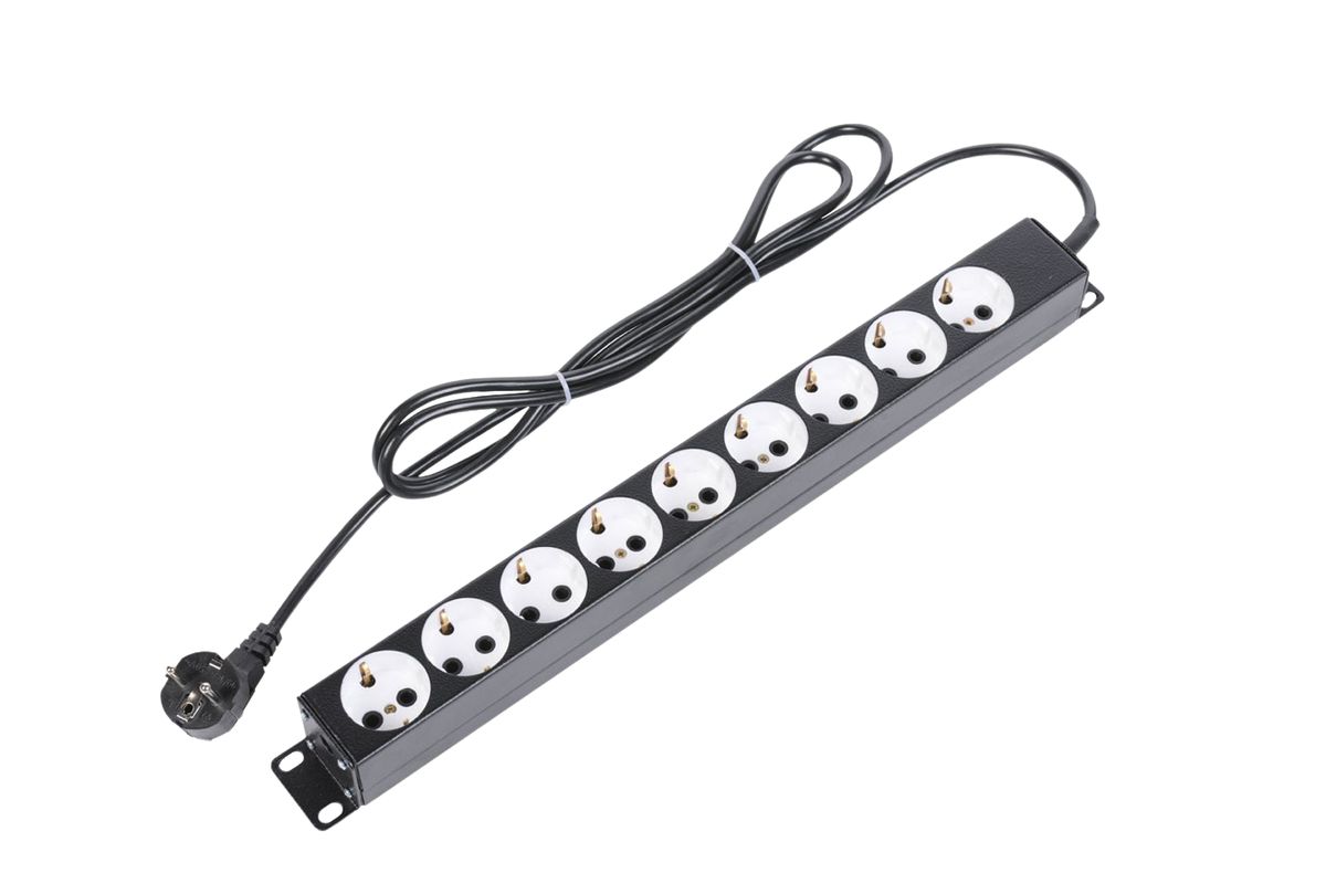 Блок силовых розеток  БР-9П-Ш-9005
