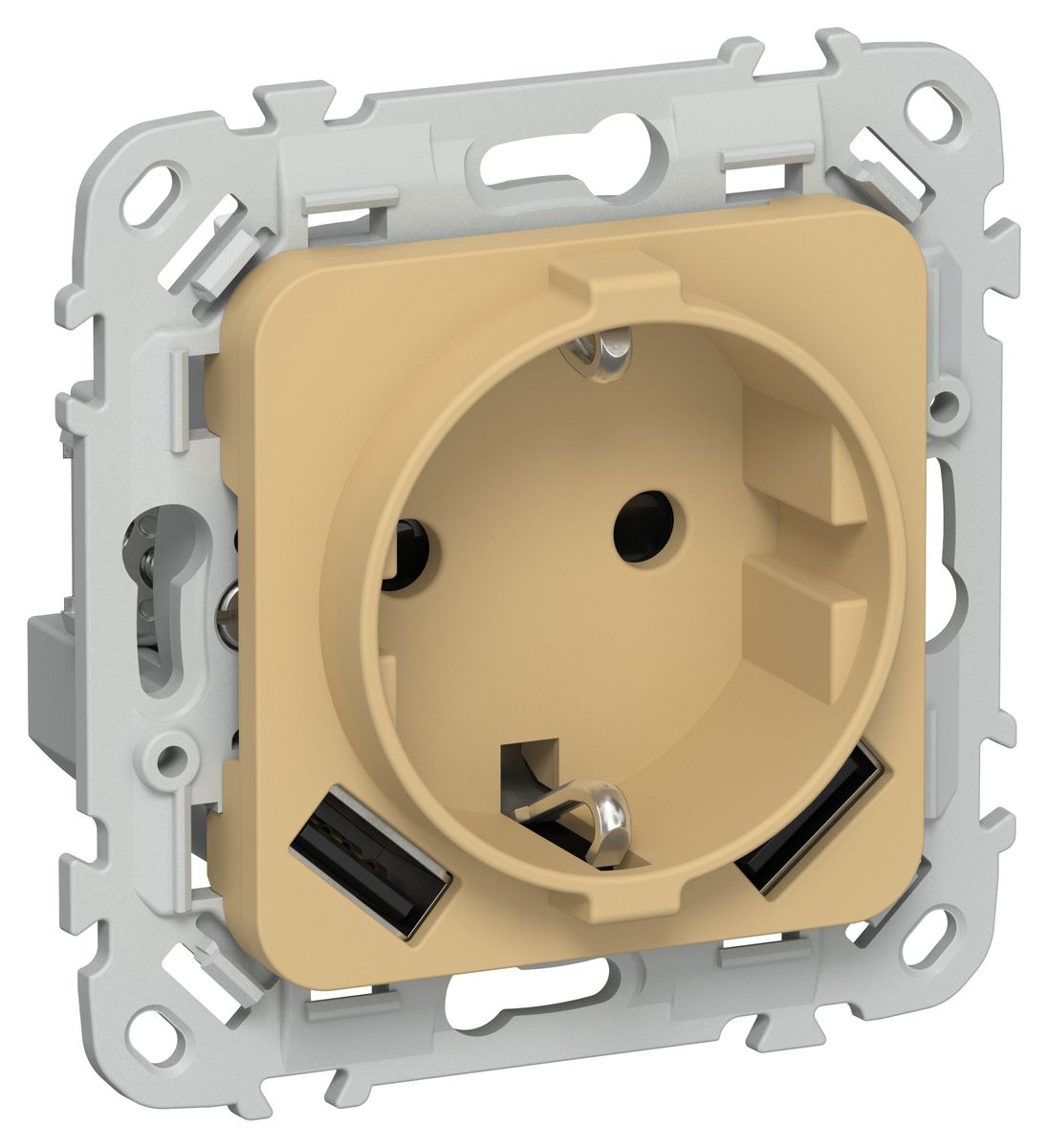 Розетка силовая  FI-R14-16-U21-D31-K89