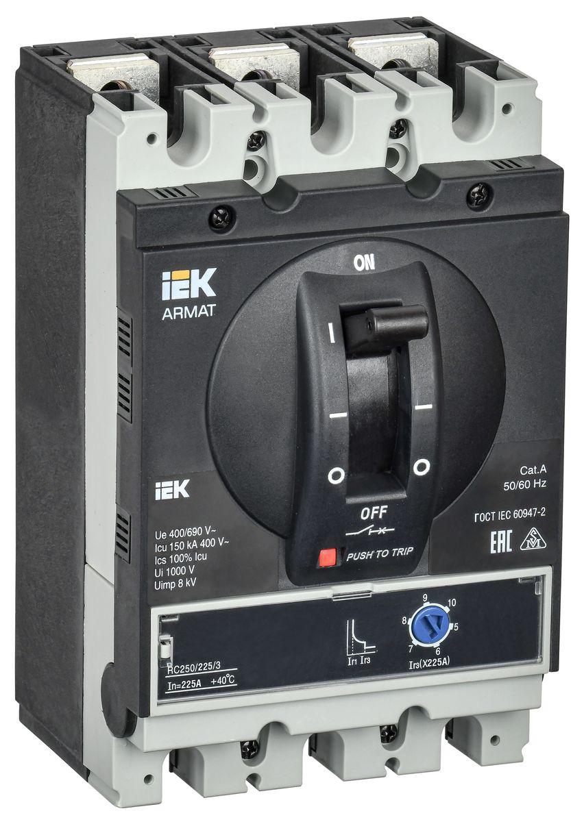 Выключатель автоматический  AR-MCCB-3G-150-0225A-MTUC