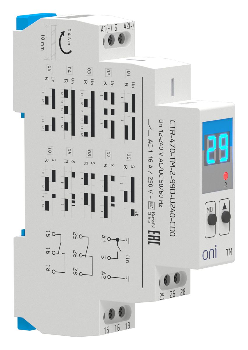 Реле времени  CTR-470-TM-2-99D-U240-CD0
