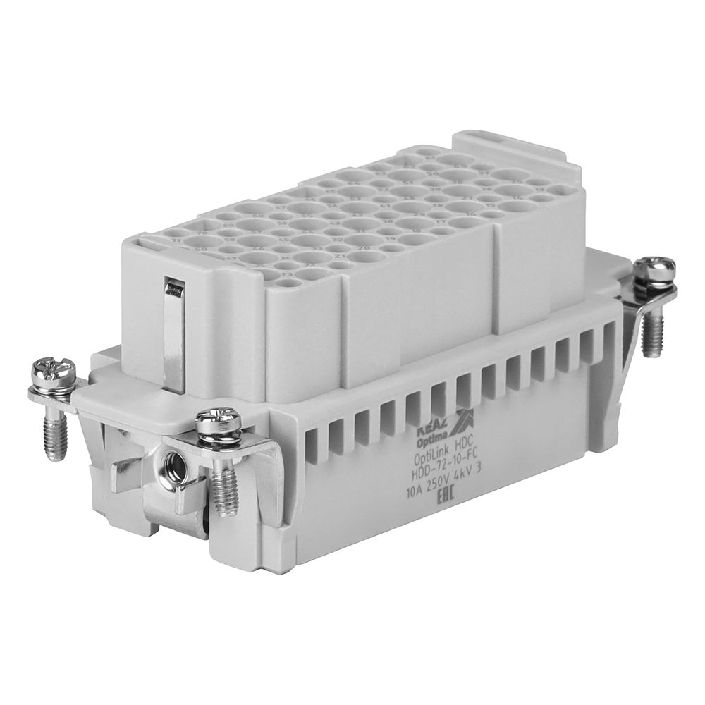 Розетка промышленная OptiLink HDC-HDD-72-10-FC-(0,14-2,5)-250V 366485