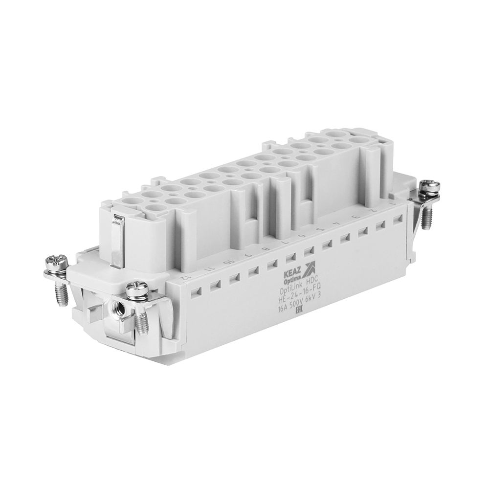Розетка промышленная OptiLink HDC-HE-24-16-FQ-(0,14-2,5)-500V 352269