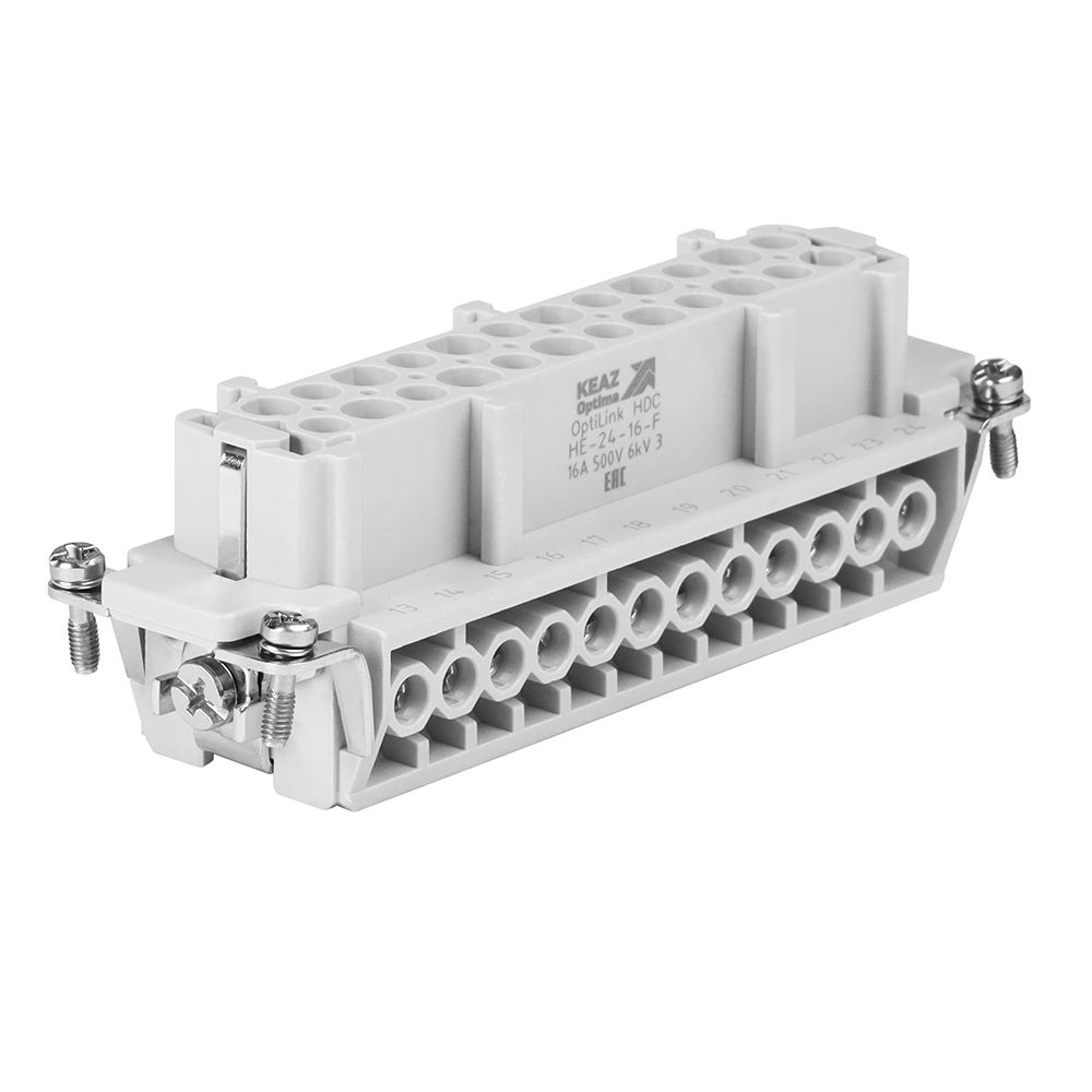Розетка промышленная OptiLink HDC-HE-24-16-F-(0,75-2,5)-500V 352265