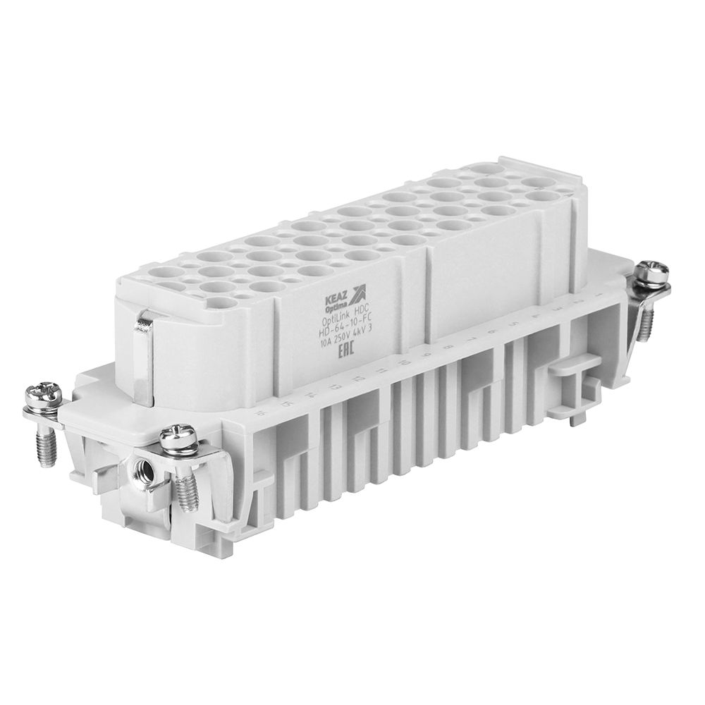Розетка промышленная OptiLink HDC-HD-64-10-FC-(0,14-2,5)-250V 352229