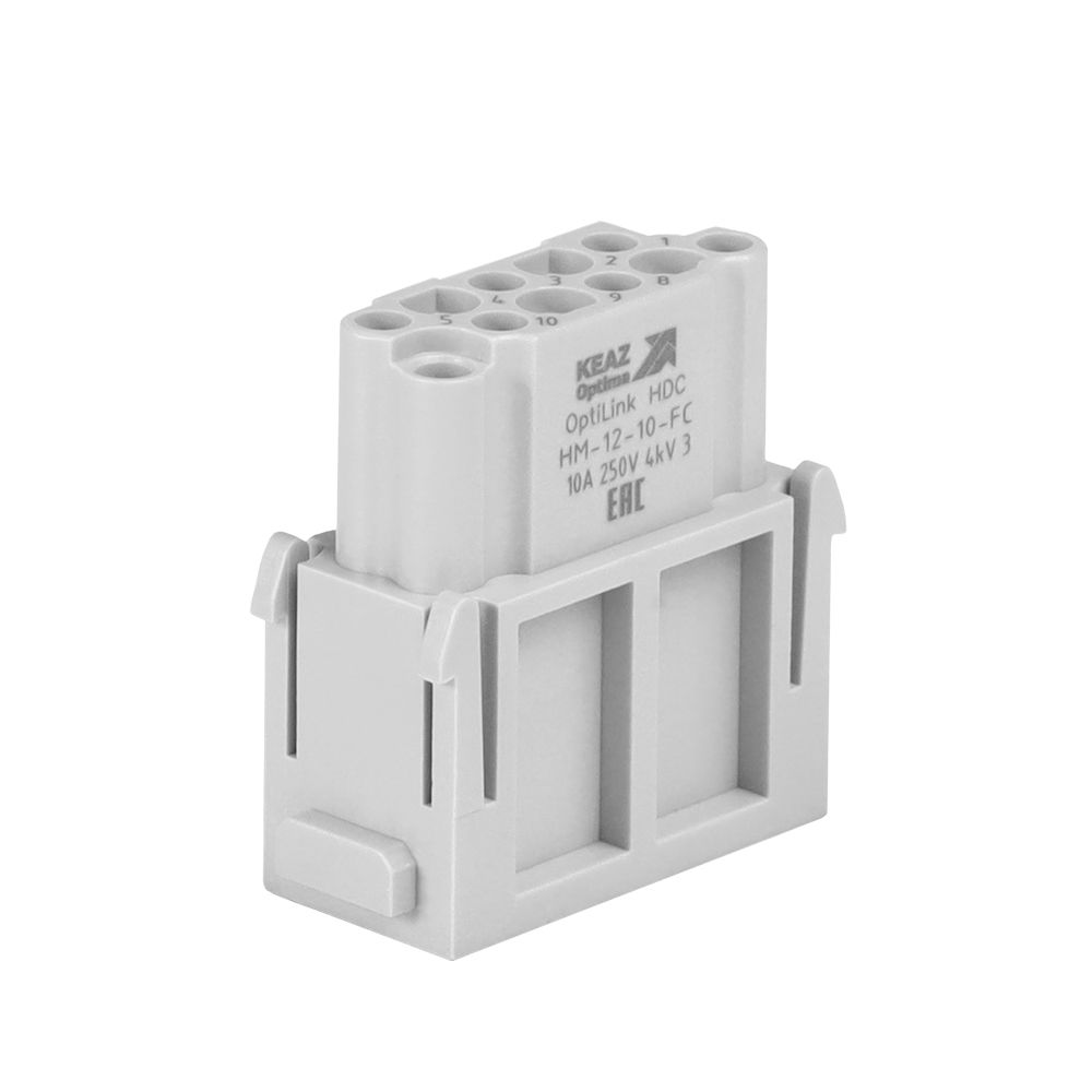 Розетка промышленная OptiLink HDC-HM-12-10-FС-(0,14-2,5)-250V 352185