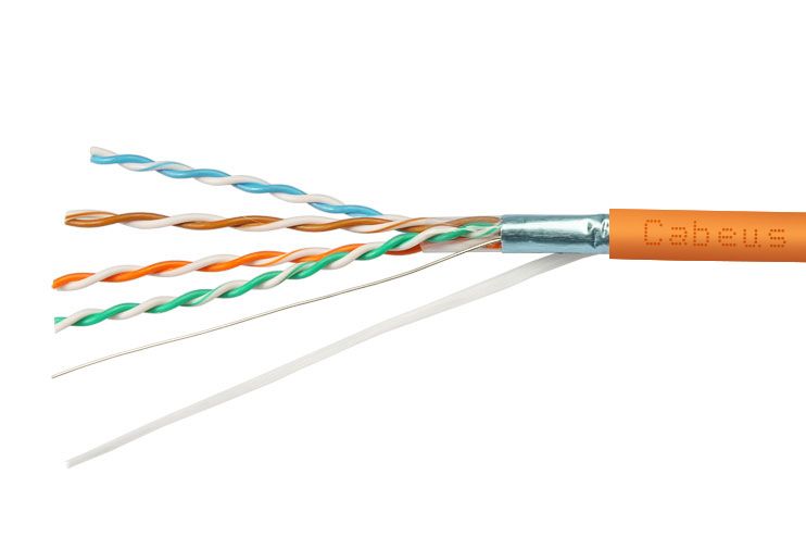 Кабель витая пара FTP-4P-Cat.5e-SOLID-LSZH-25 7199c-7