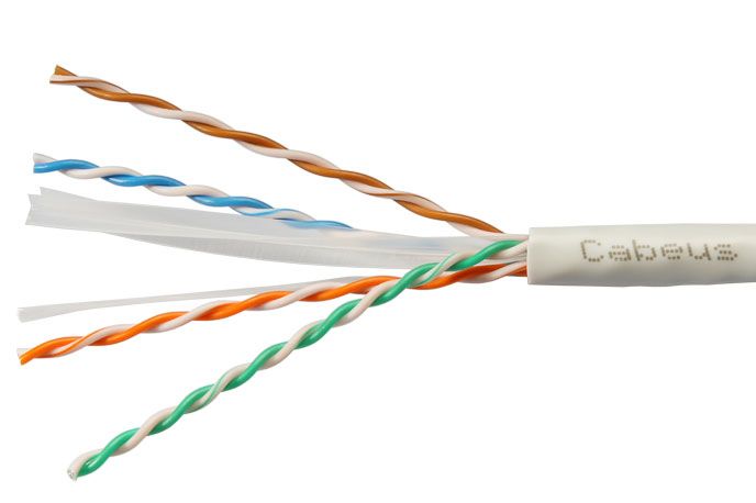 Кабель витая пара UTP-4P-Cat.6-SOLID-GY-25 7178c-7