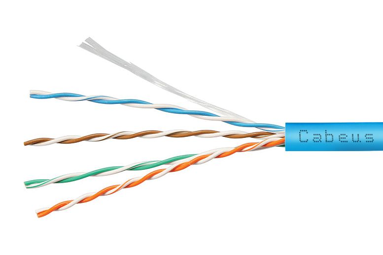 Кабель витая пара UTP-4P-Cat.5e-SOLID-LSZH-BL-20 9777c-8