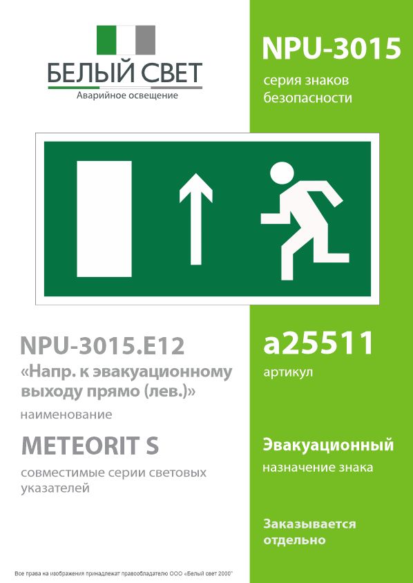 Знак маркировки NPU-3015.E12 a25511